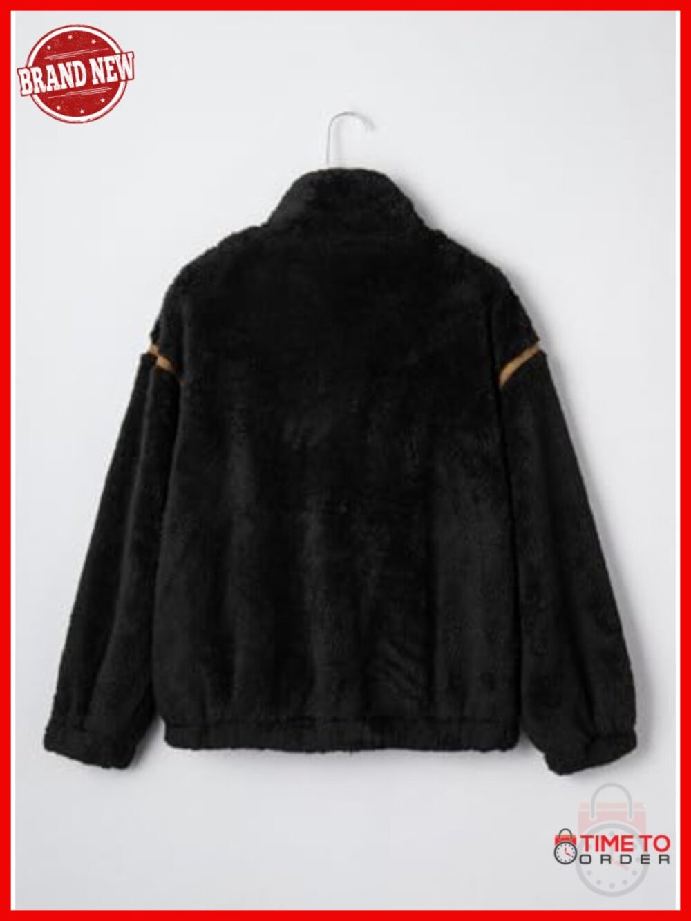 Women's Sherpa Fleece Zip Jacket Warm Winter Coat with Pockets - Picture 5 of 6